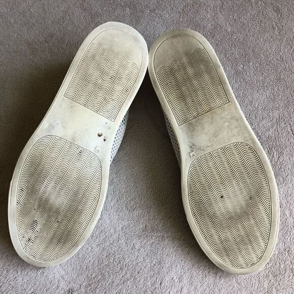 Women by Common Projects Achilles Mesh-Trimmed Leather White Lace Up Sneakers - Picture 10 of 14